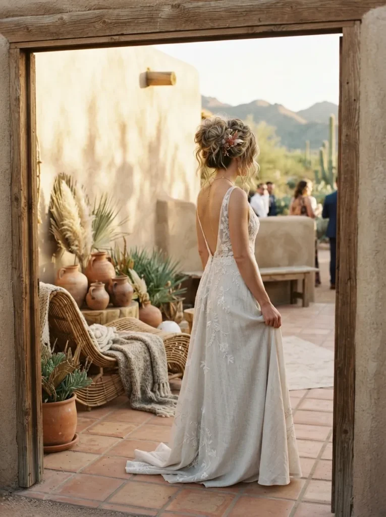 Messy Bridal Bun