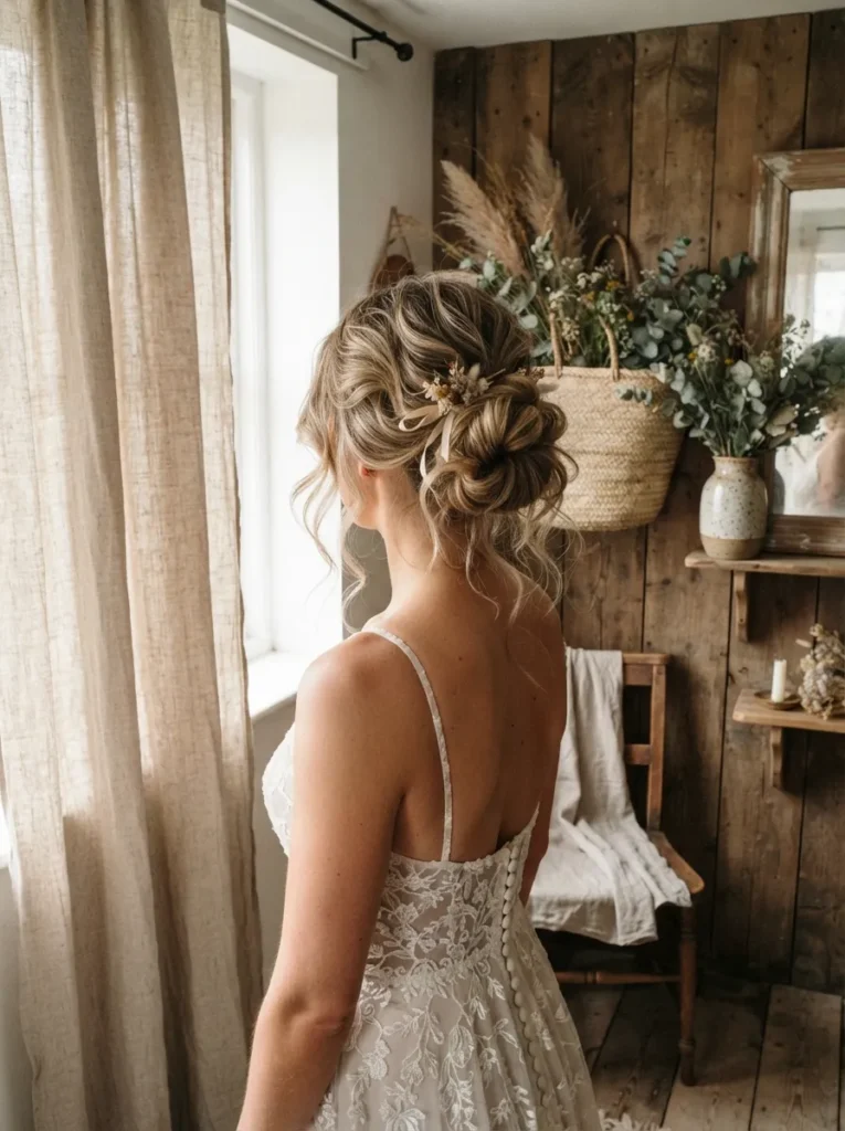 Messy Wedding Bun