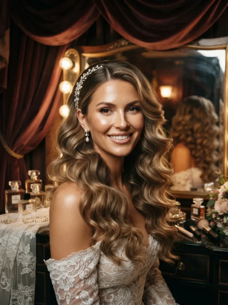 Middle-Part Layered Curls