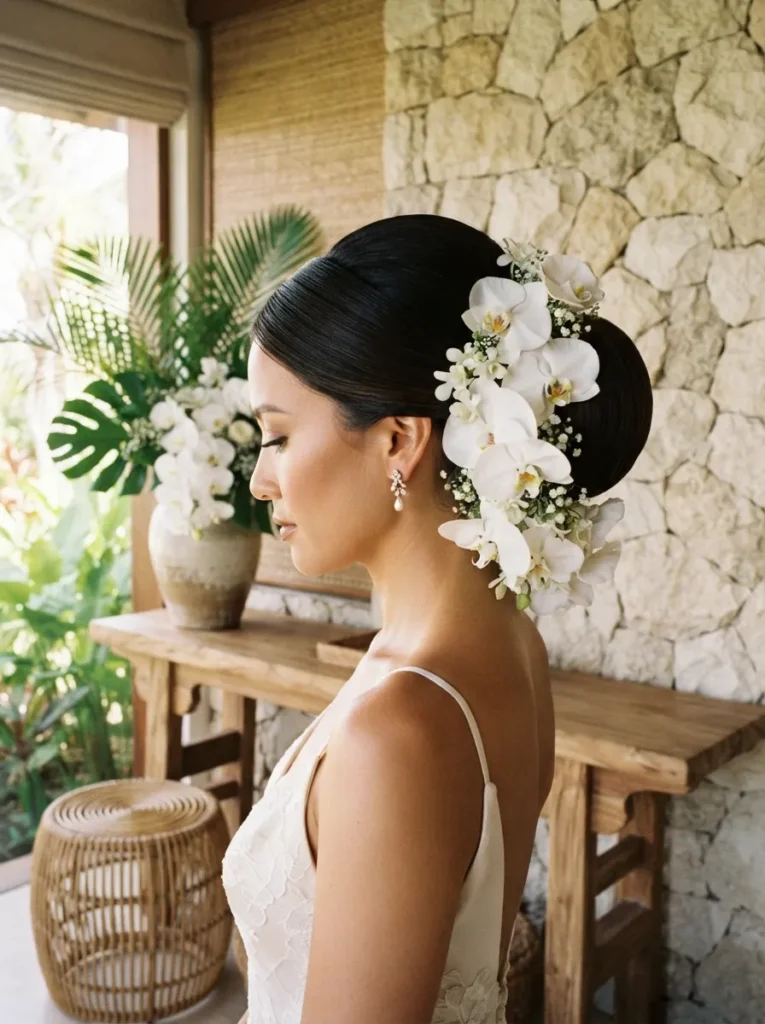 Orchid Bridal Chignon