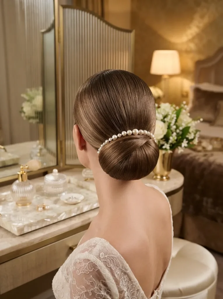 Pearl Accent Chignon