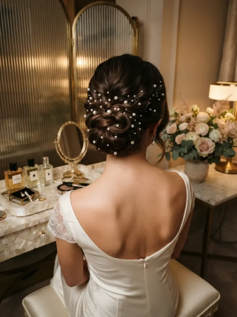 Pearl Accent Updo
