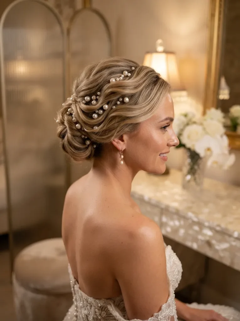 Pearl Accent Updo