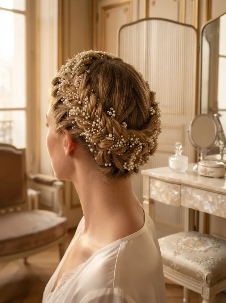 Pearl Braided Crown