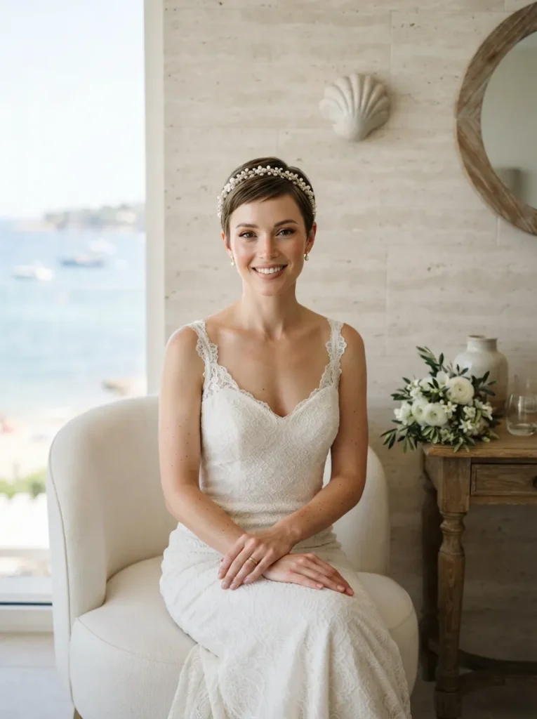 Pearl Headband Pixie