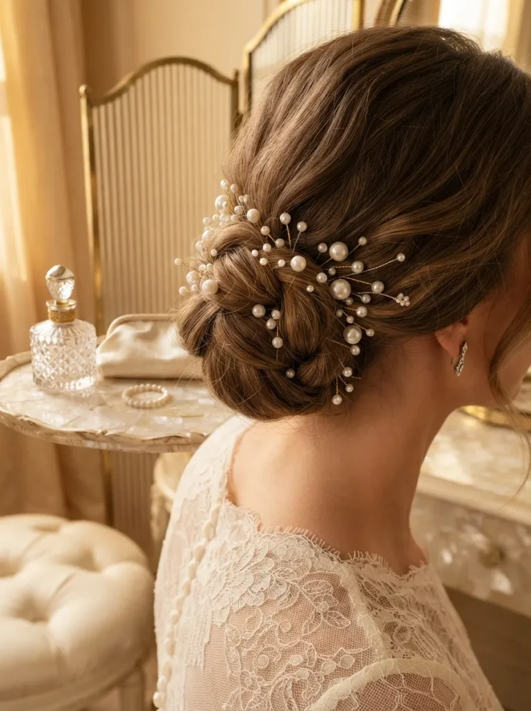 Pearl Side Bun