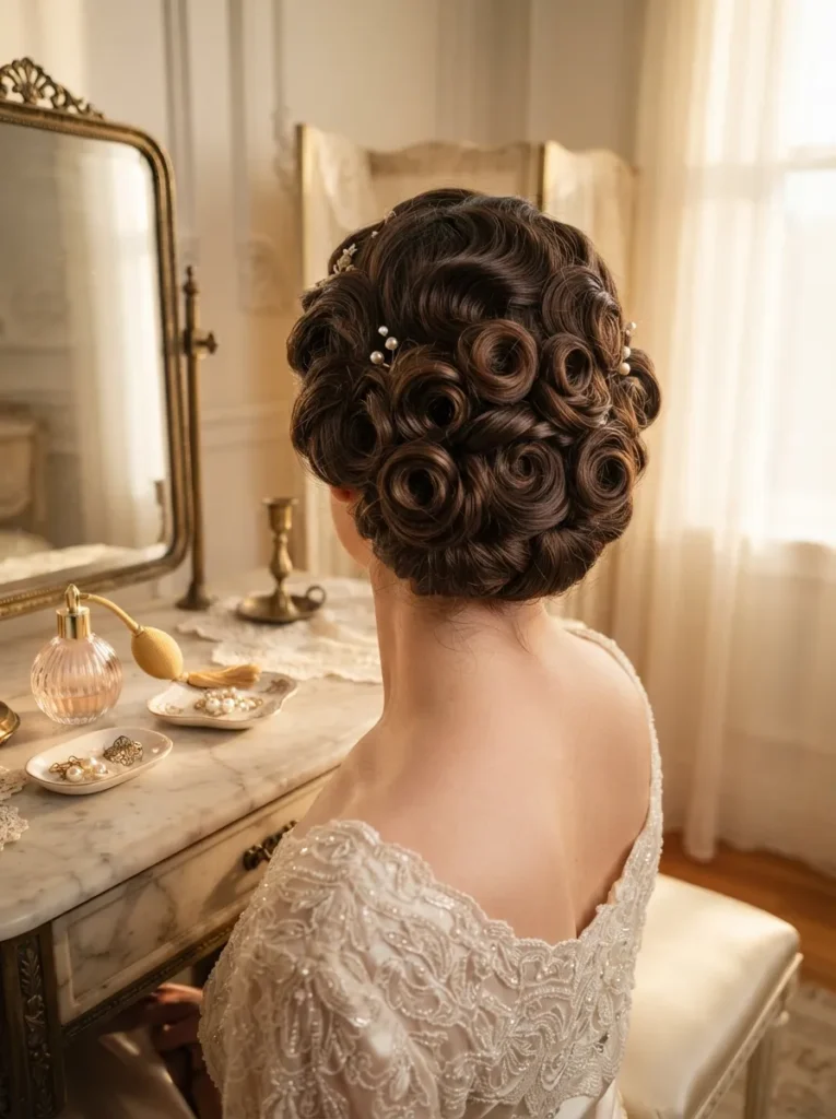 Pin Curl Updo
