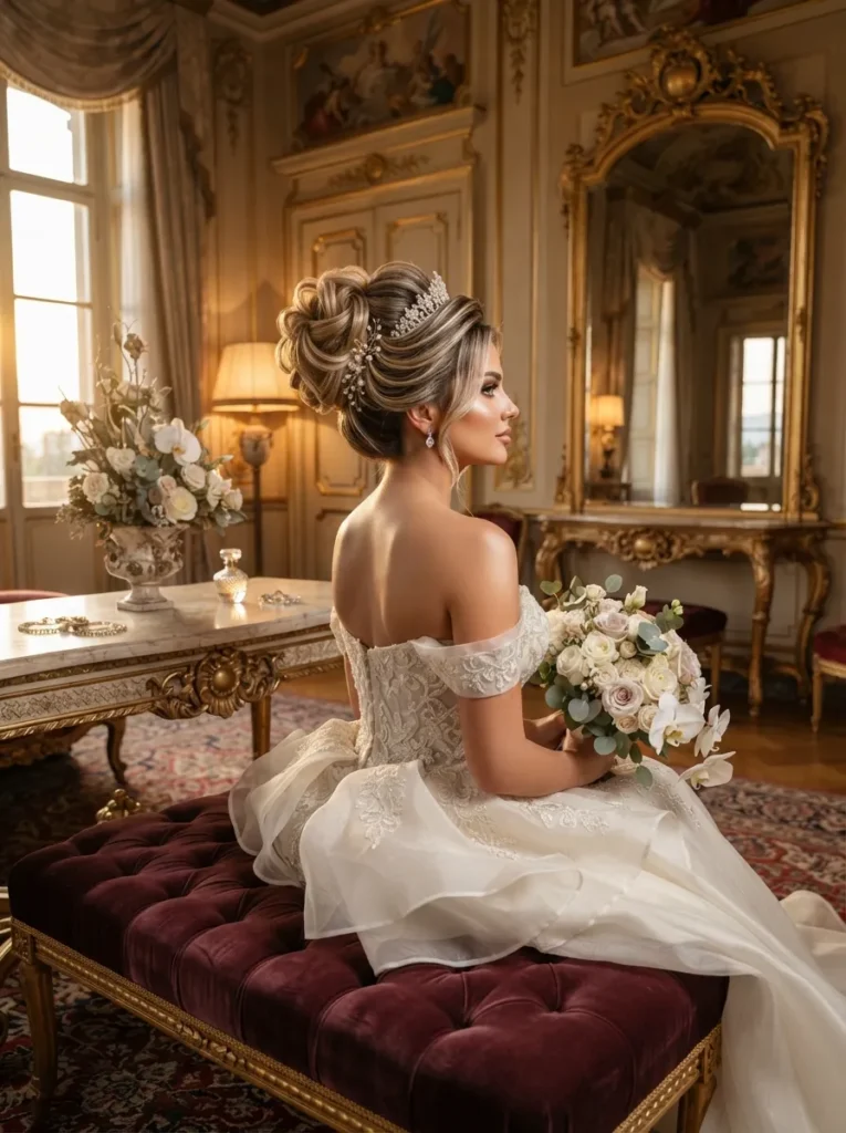 Pinned Updo + Teasing