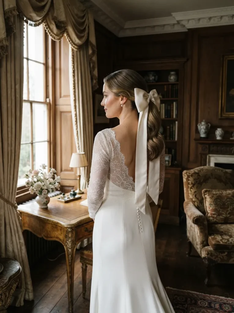 Ponytail + Satin Bow