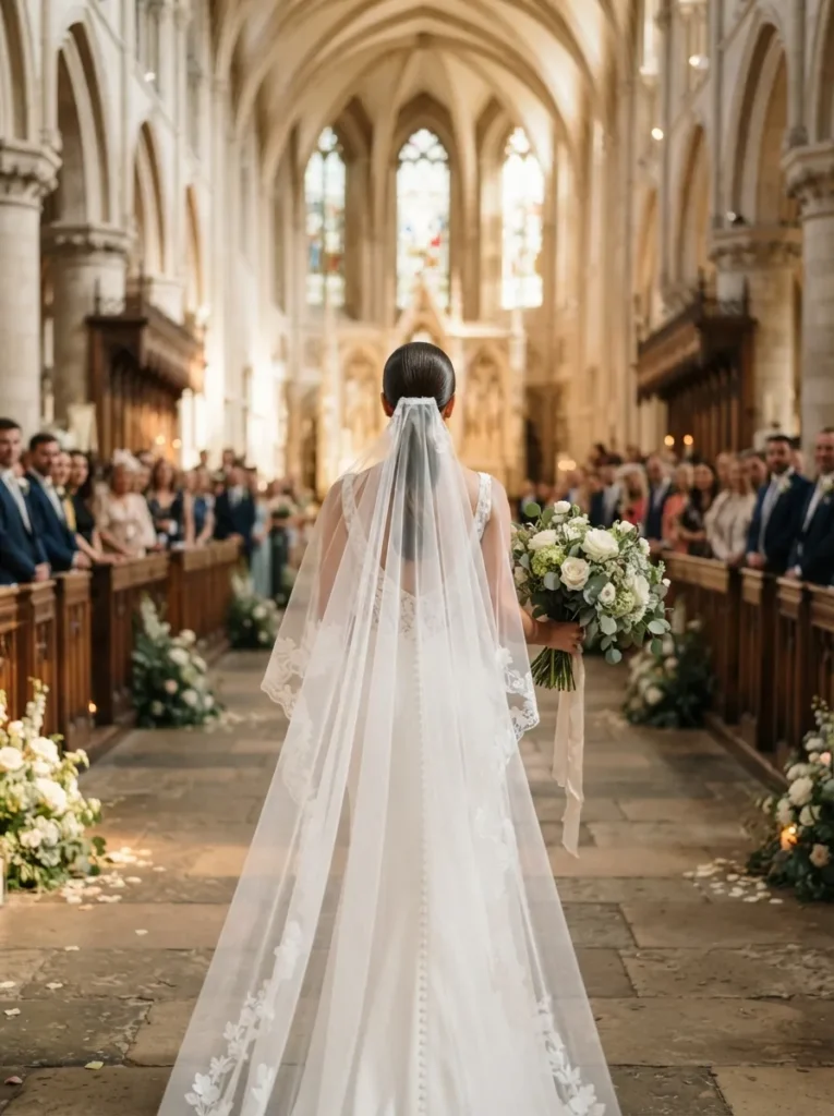 Ponytail With Veil
