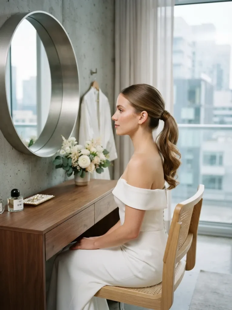 Quick Bridal Ponytail