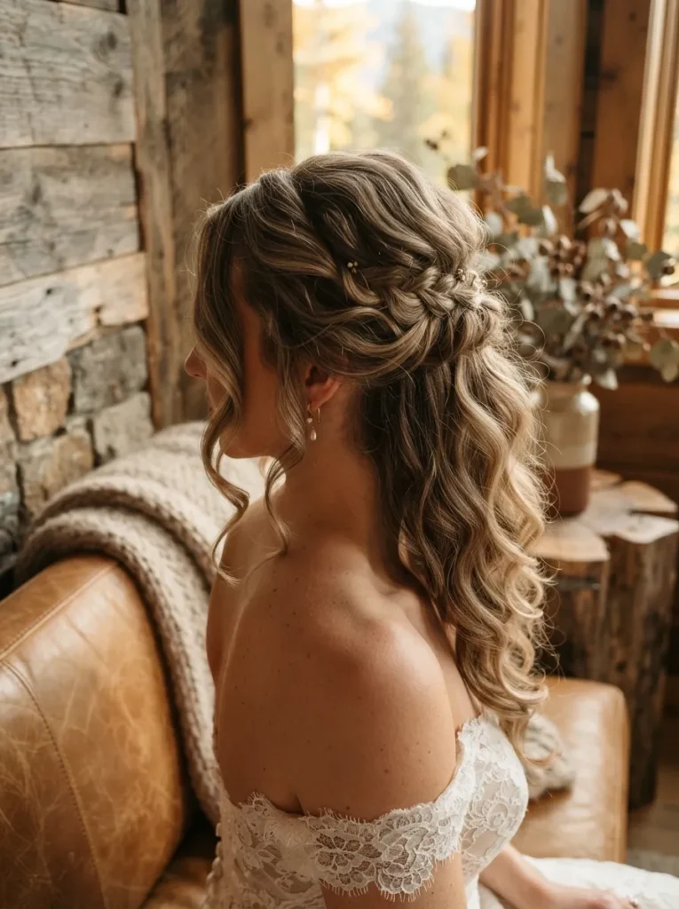 Quick Half-Up Curls