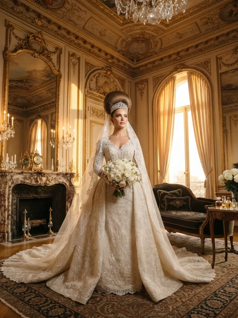  Regal Bridal Top Bun