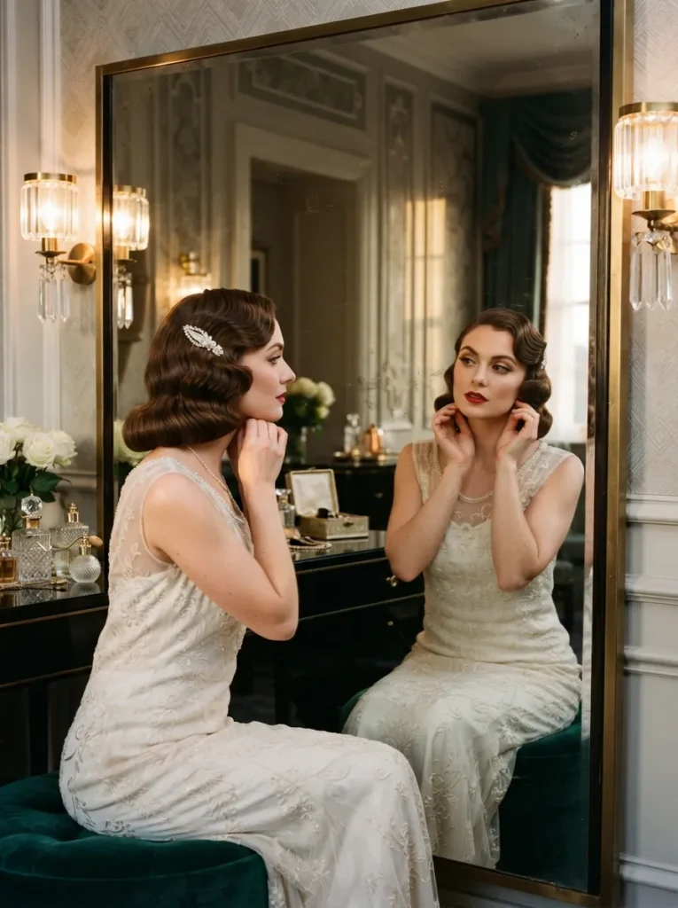Retro Bridal Waves