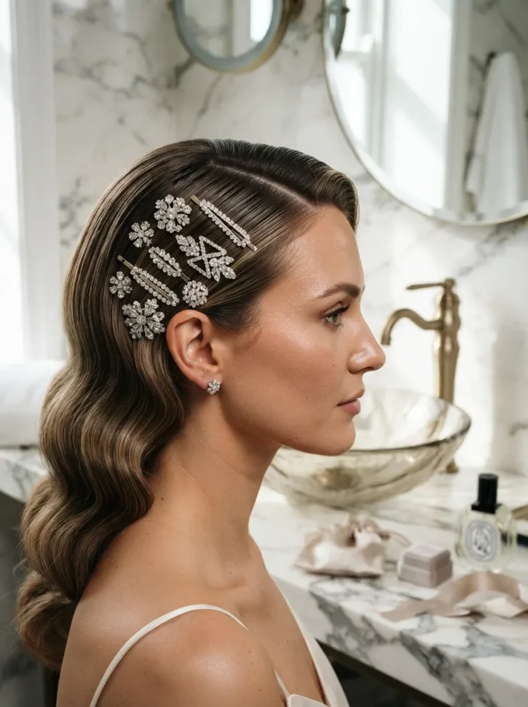 Rhinestone Hair Clips