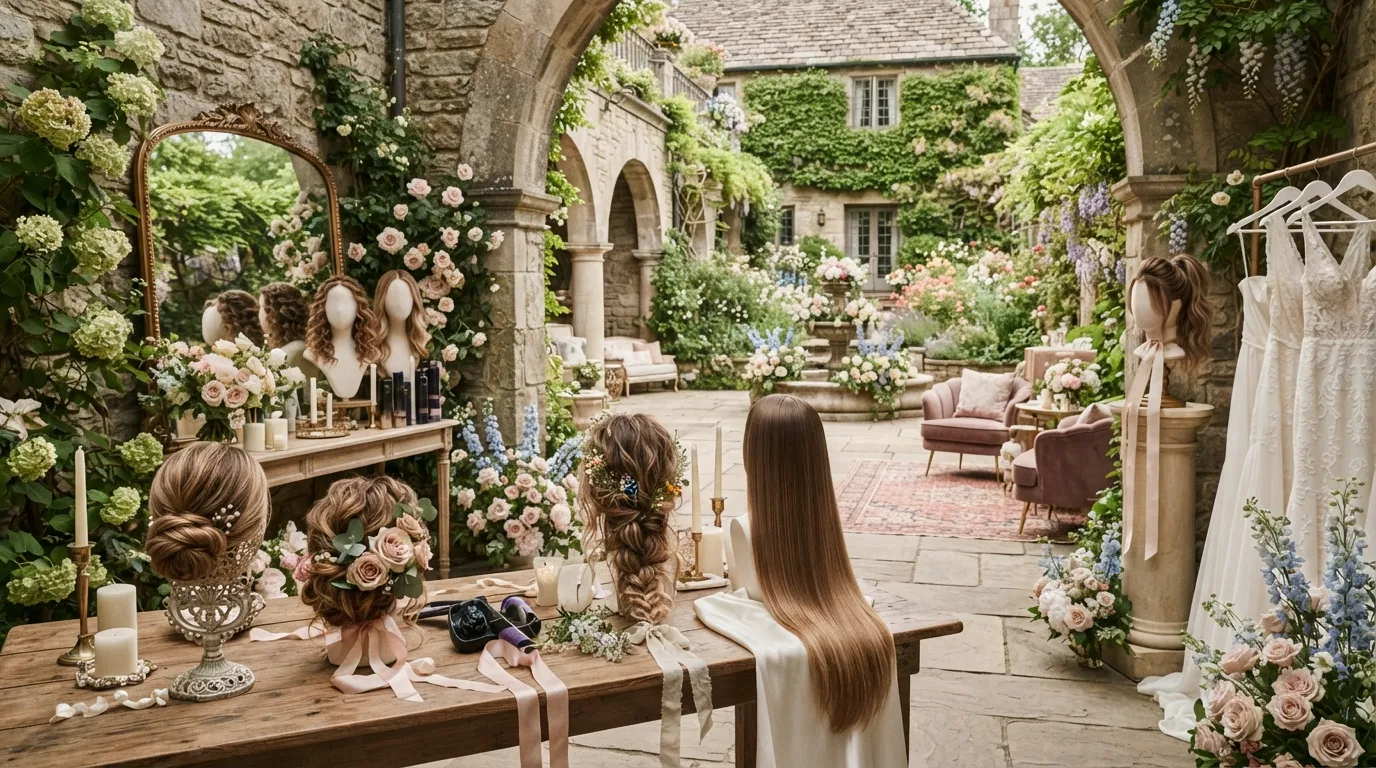 15 Romantic Wedding Hairstyles For Engagement Photos