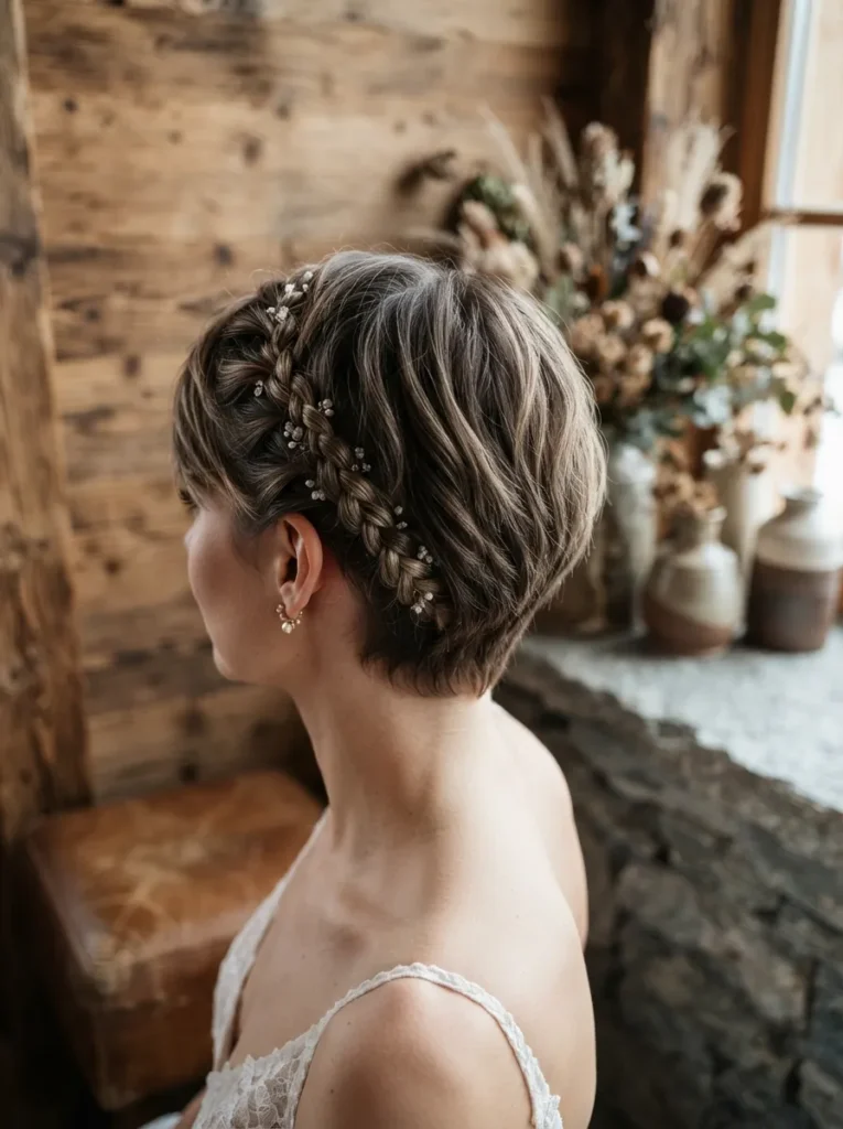 Side-Braided Pixie