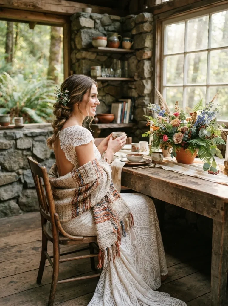 Side Bun Boho