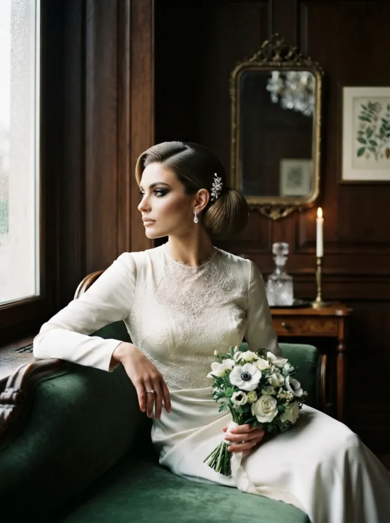 Side-Parted Chignon