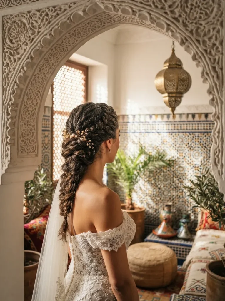 Side Swept Braided Updo