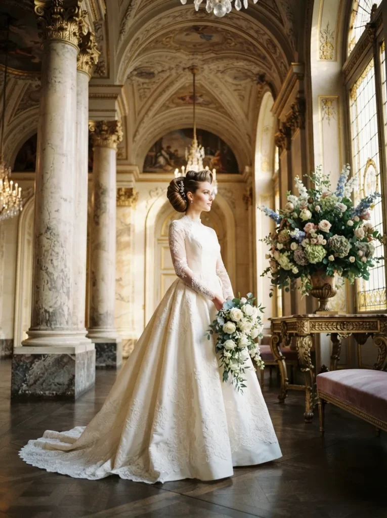 Side-Swept Bridal Updo