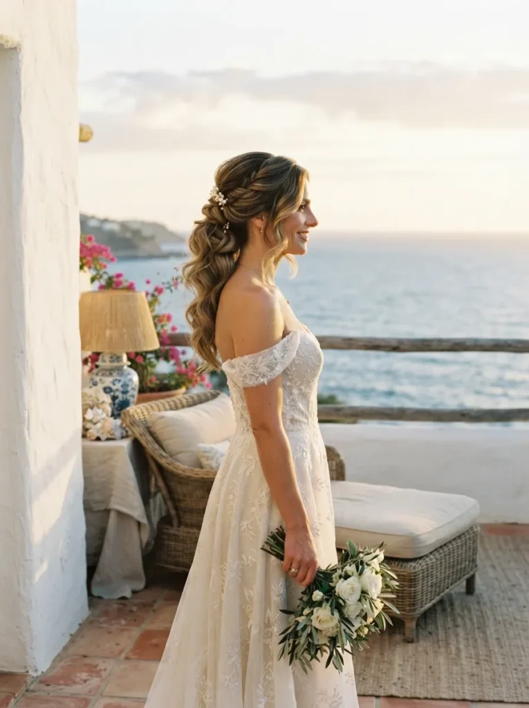 Side-Swept Romantic Updo