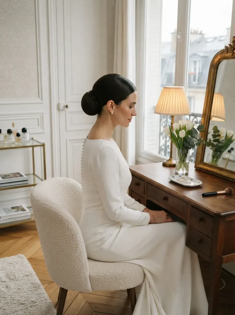 Simple Low Chignon
