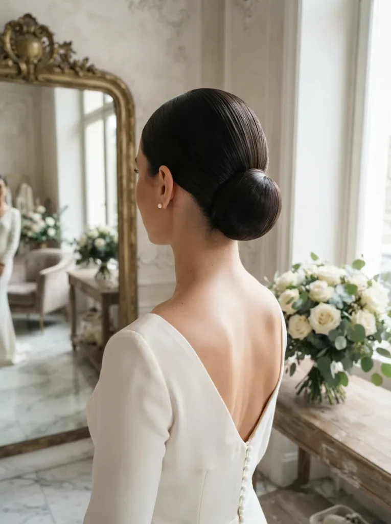 Sleek Bridal Chignon