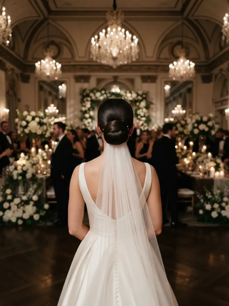 Sleek Bridal Chignon