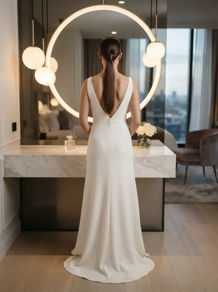 Sleek Bridal Ponytail