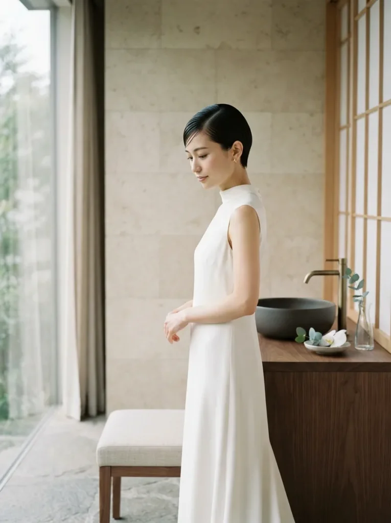 Sleek Side-Part Pixie