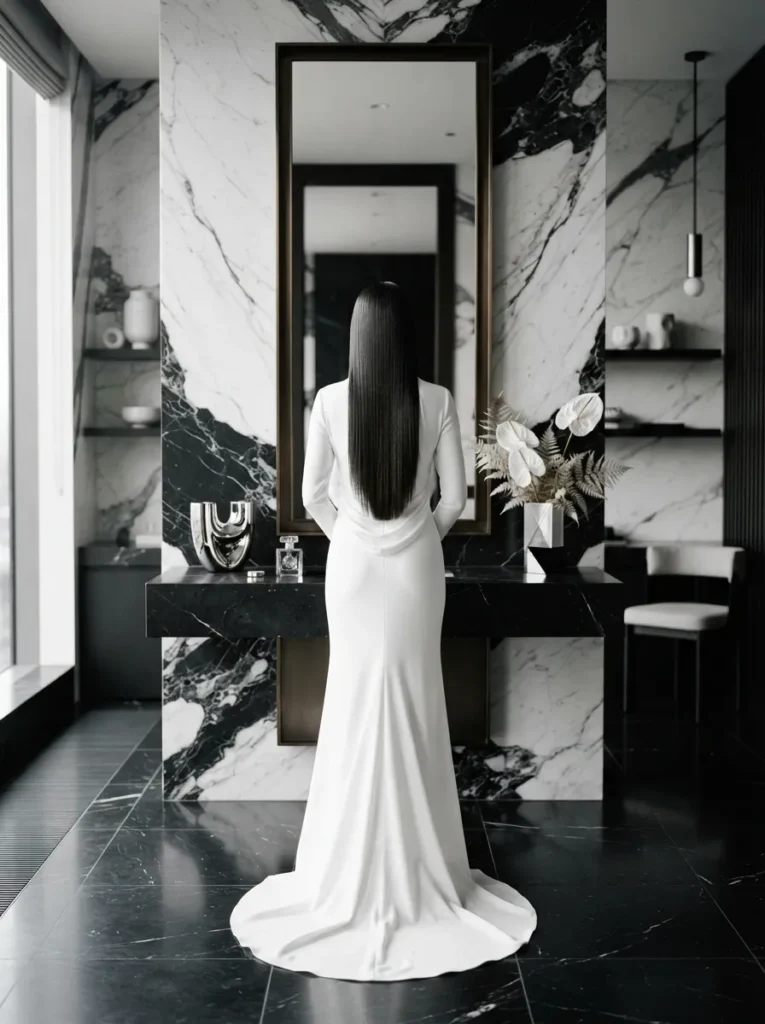 Sleek Straight Drama