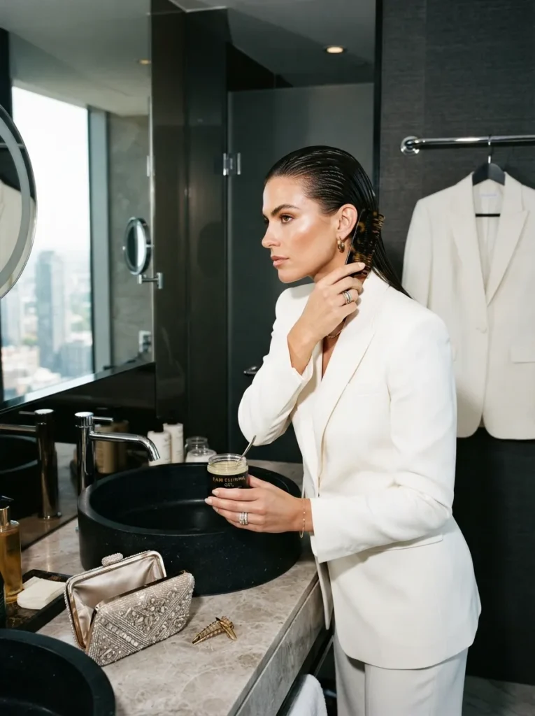 Slicked Back Wet-Look