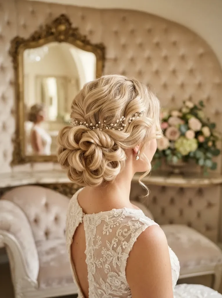 Soft Curled Updo