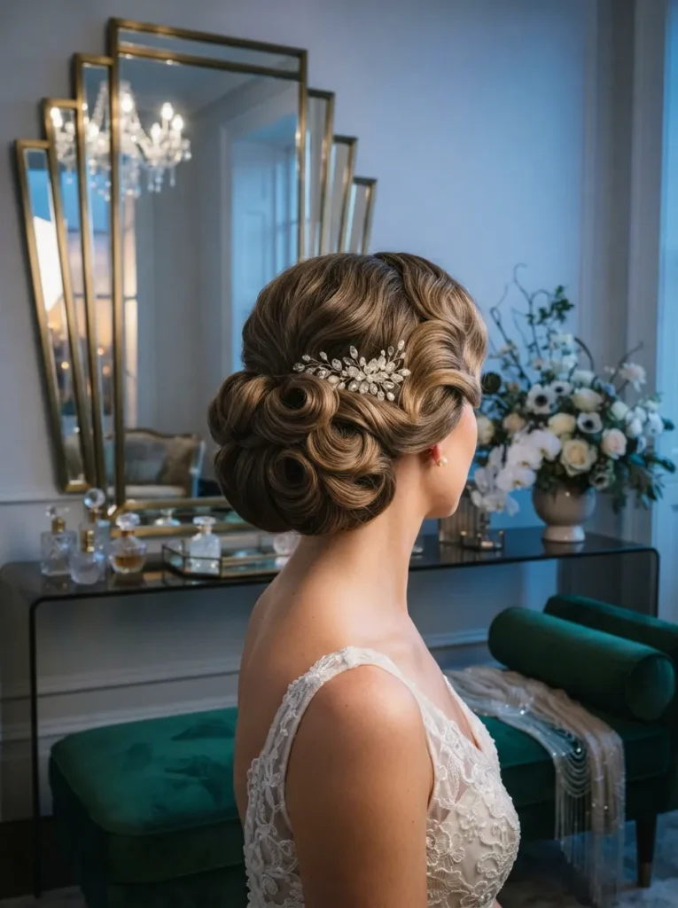 Soft Curled Updo