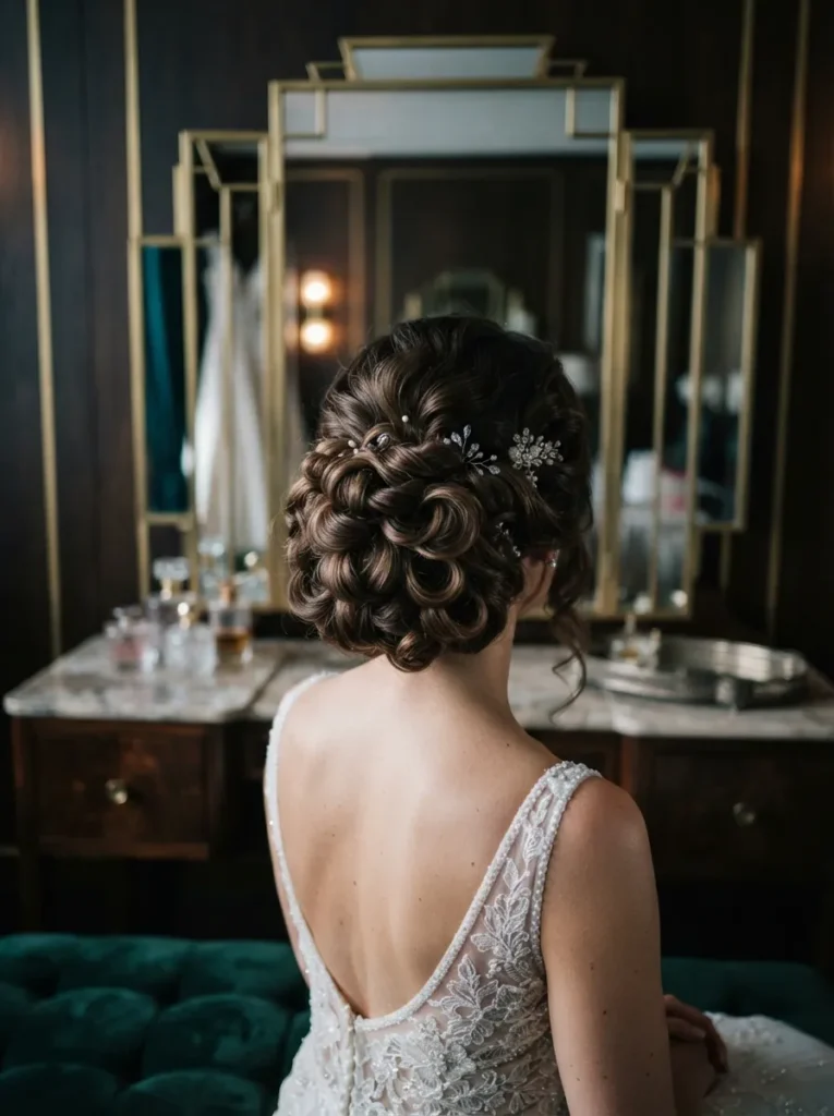 Soft Curled Updo