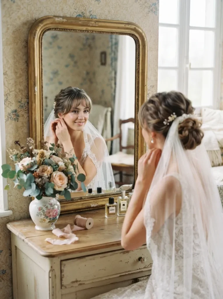 Soft Fringe Updo
