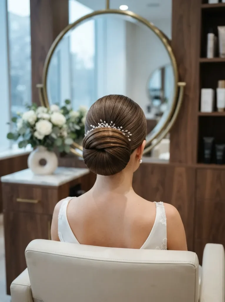 Structured Bridal Bun