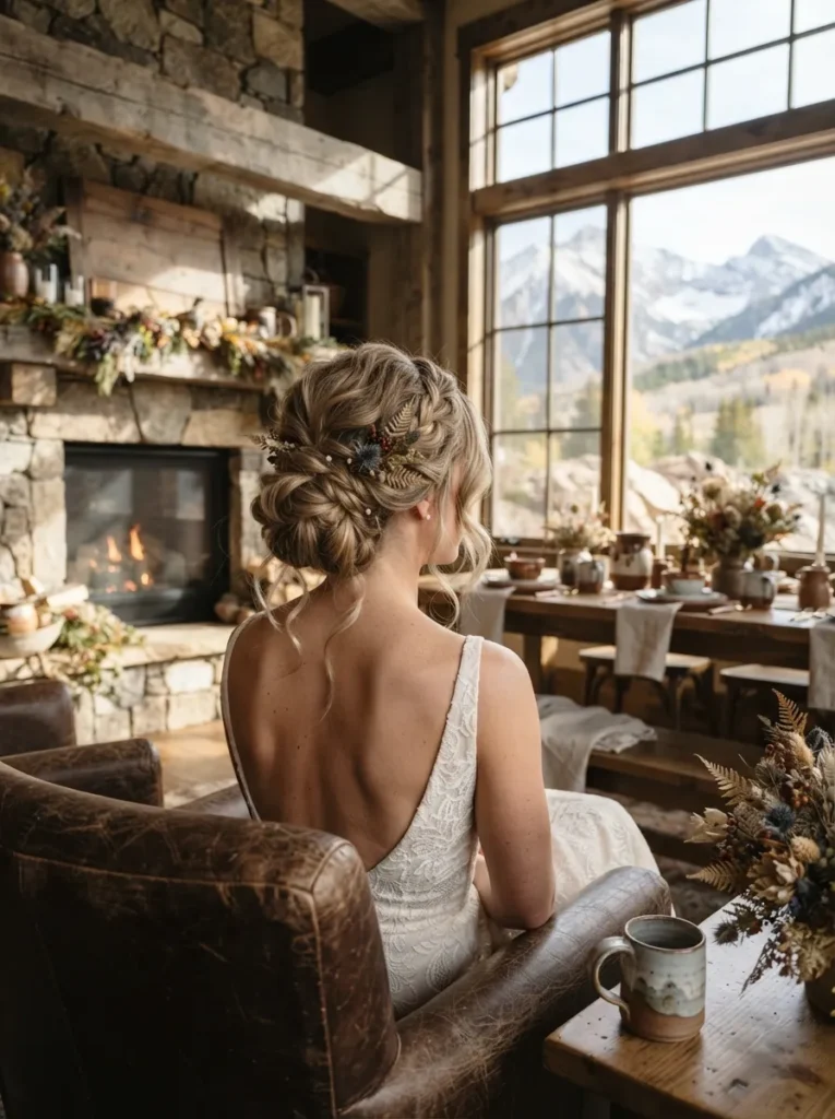 Textured Bridal Updo