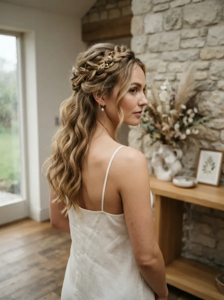 Textured Half-Up Style