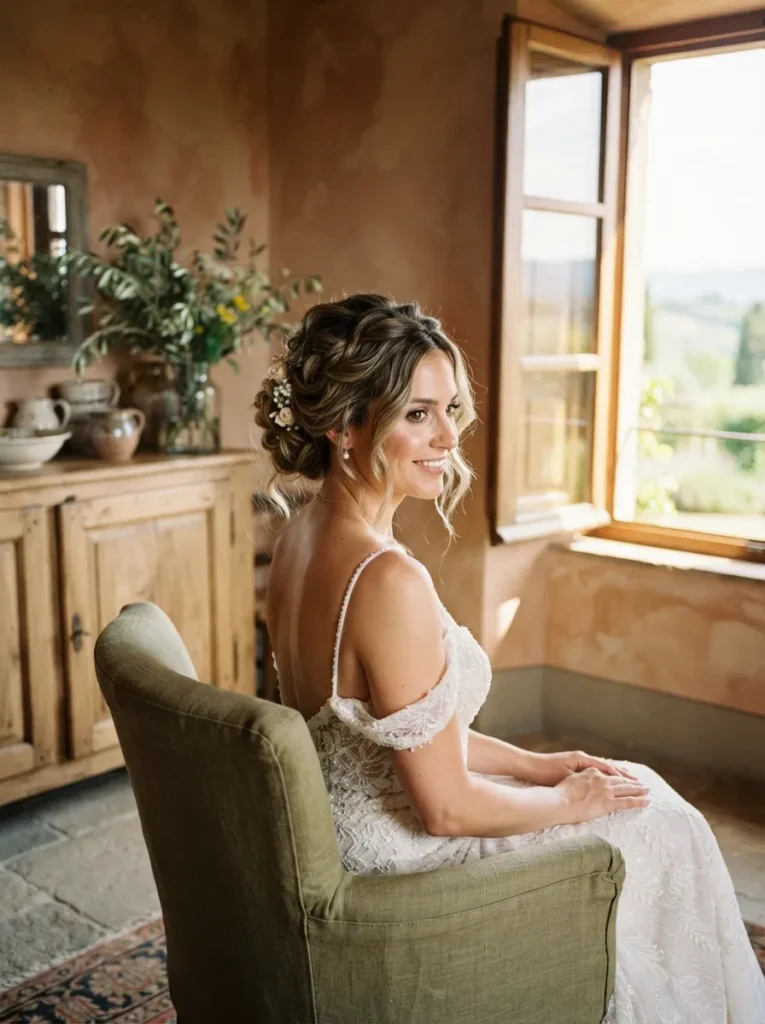 Textured Low Bun