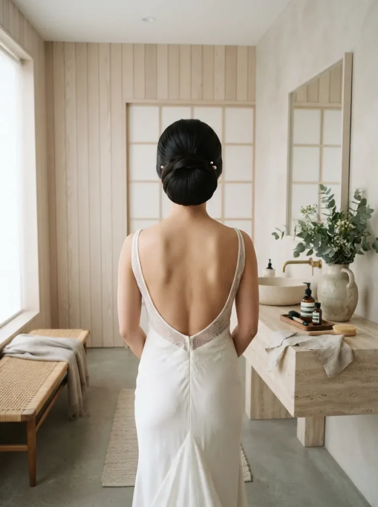Thick Hair Low Bun