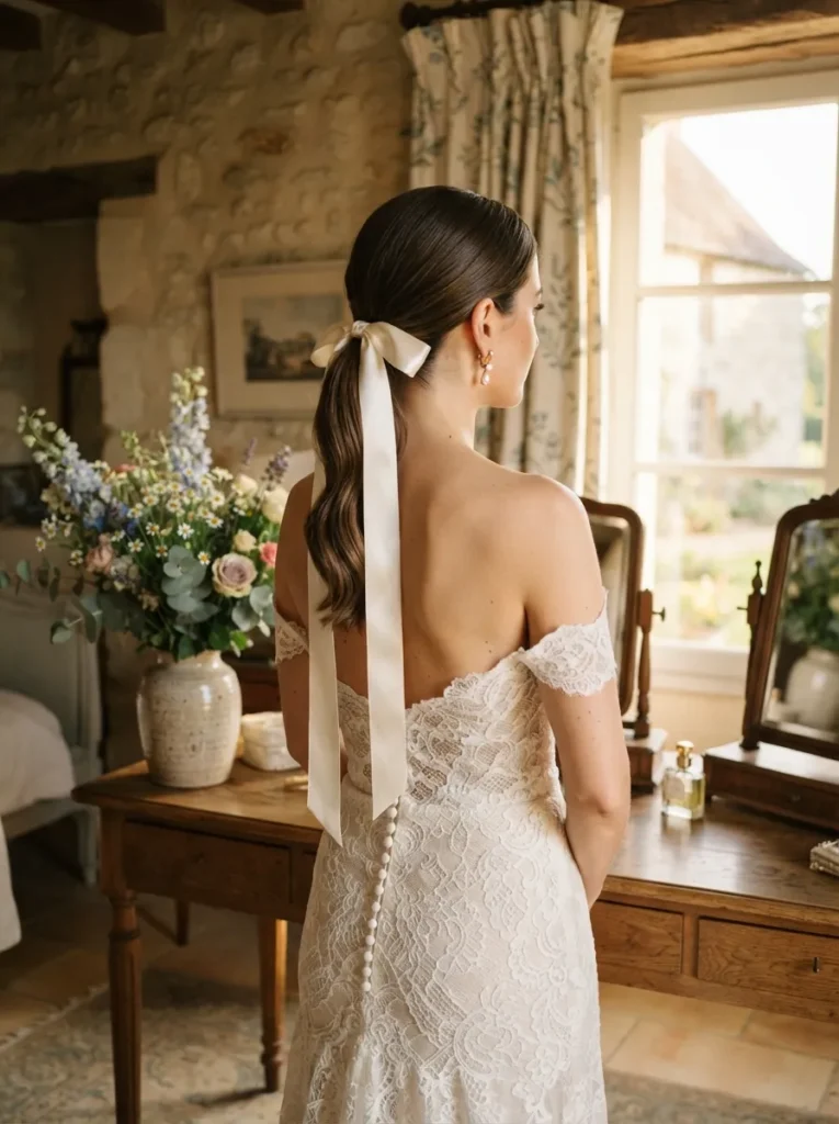 Twisted Bridal Ponytail