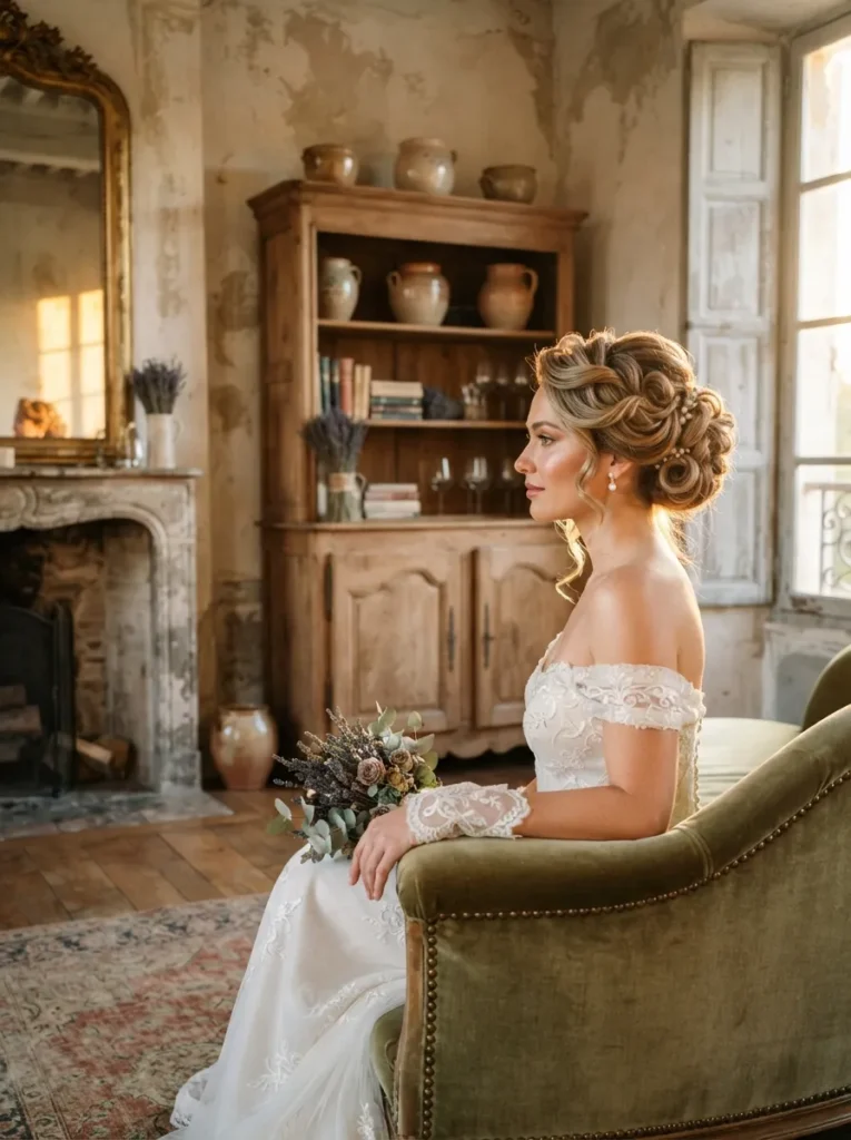 Twisted Chignon Curls