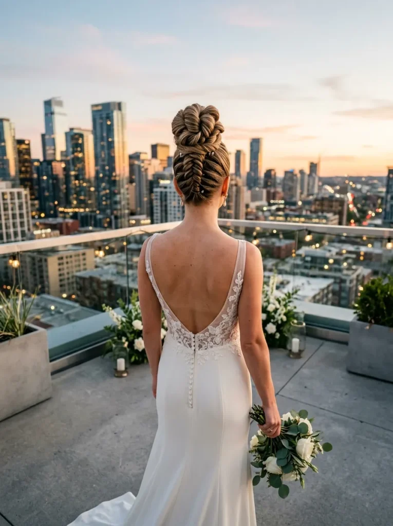Twisted High Bun