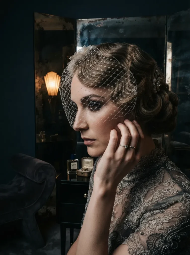 Veiled Vintage Updo