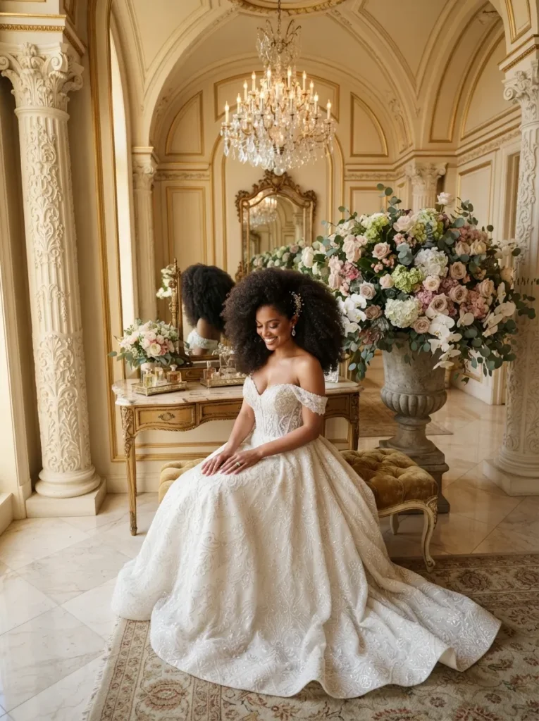 Voluminous Bridal Curls