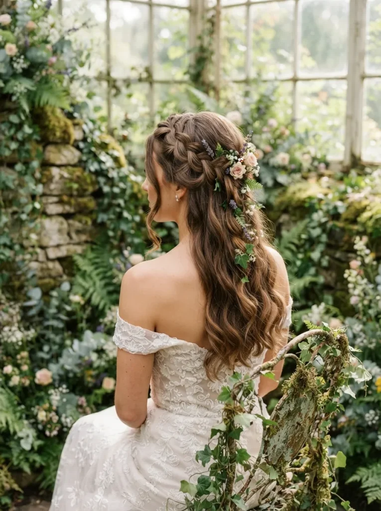 Waterfall Braid Half-Up