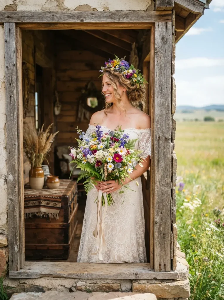 Wildflower Bridal Updo