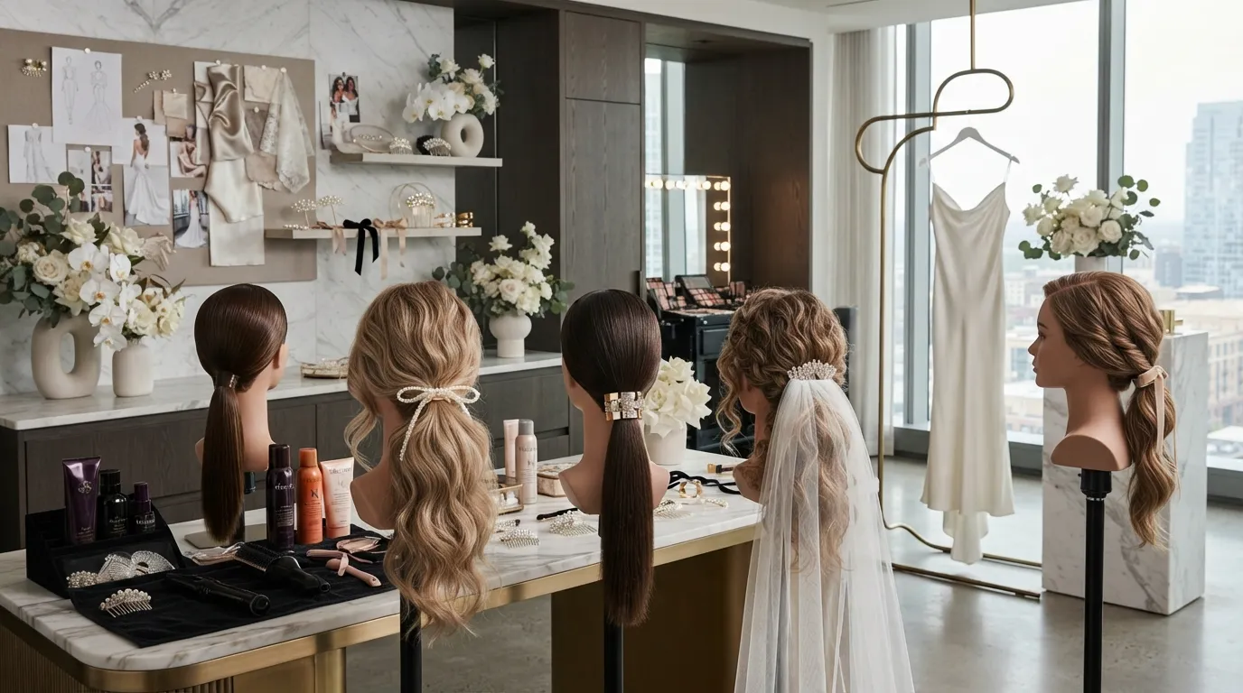 20 Sleek Low Ponytail Wedding Hairstyles To Copy Now